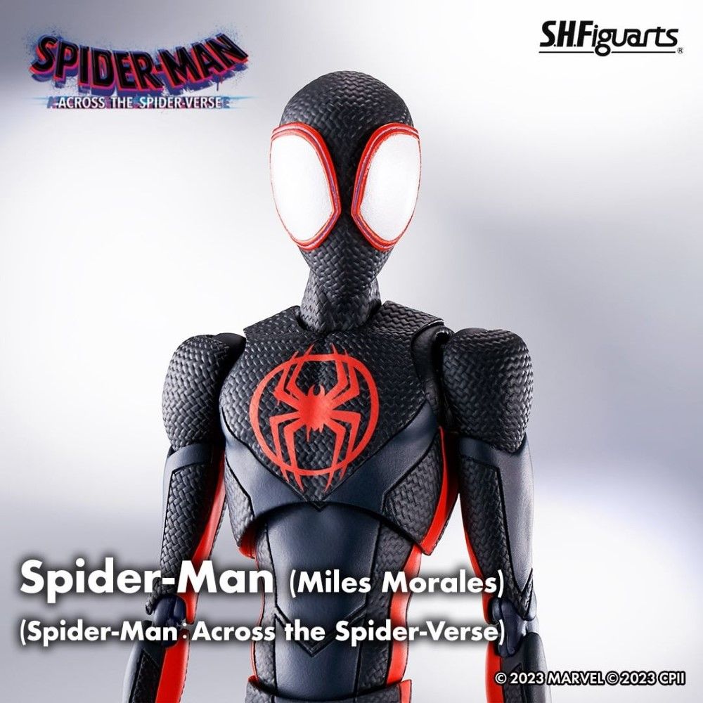 Sh figuarts miles morales spiderman fashion across the spiderverse