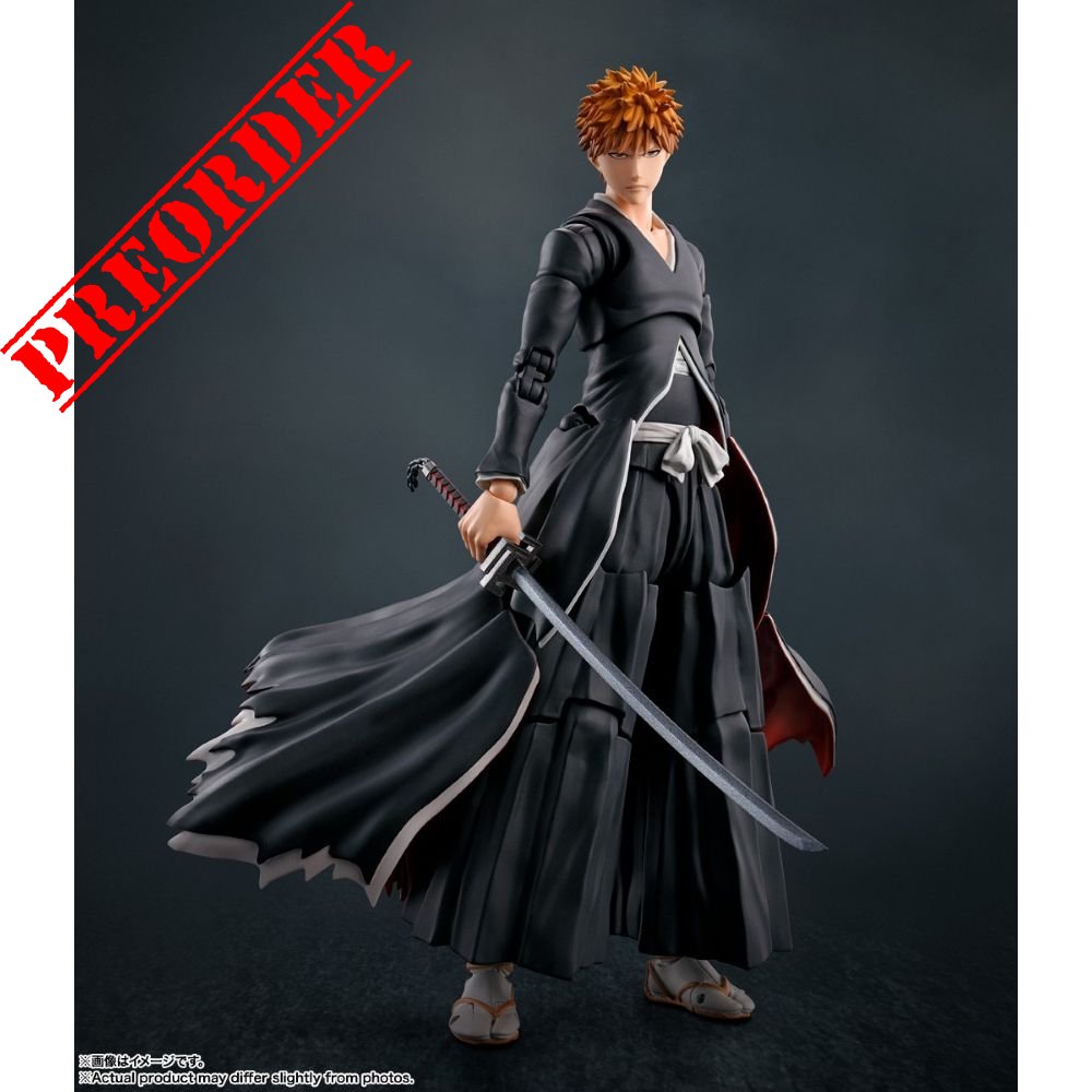 PREORDER Bandai S.H.Figuarts Bleach Ichigo Kurosaki Getsugatensho